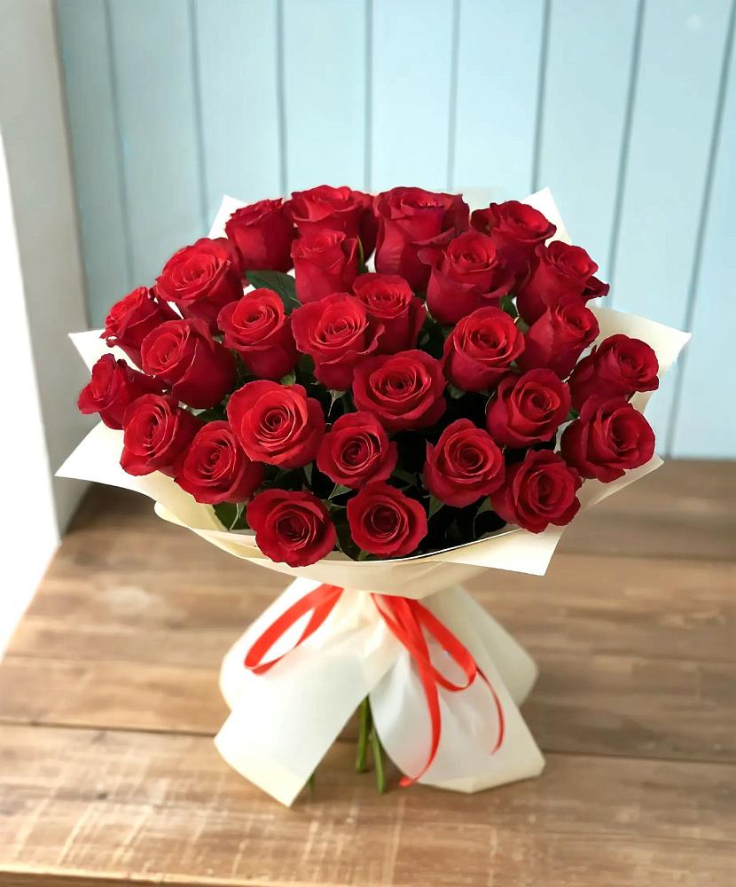 Букет 29 Красных роз в Поселок дома отдыха Успенское