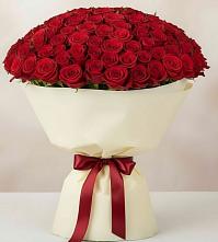 Букет 101 Красная роза Милано в Поселок дома отдыха Успенское