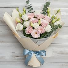 Букет цветов из:  Лизиантусы #REPLACE_PRED# Поселок дома отдыха Успенское