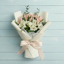 Букет цветов из:  Альстромерии в Поселок дома отдыха Успенское