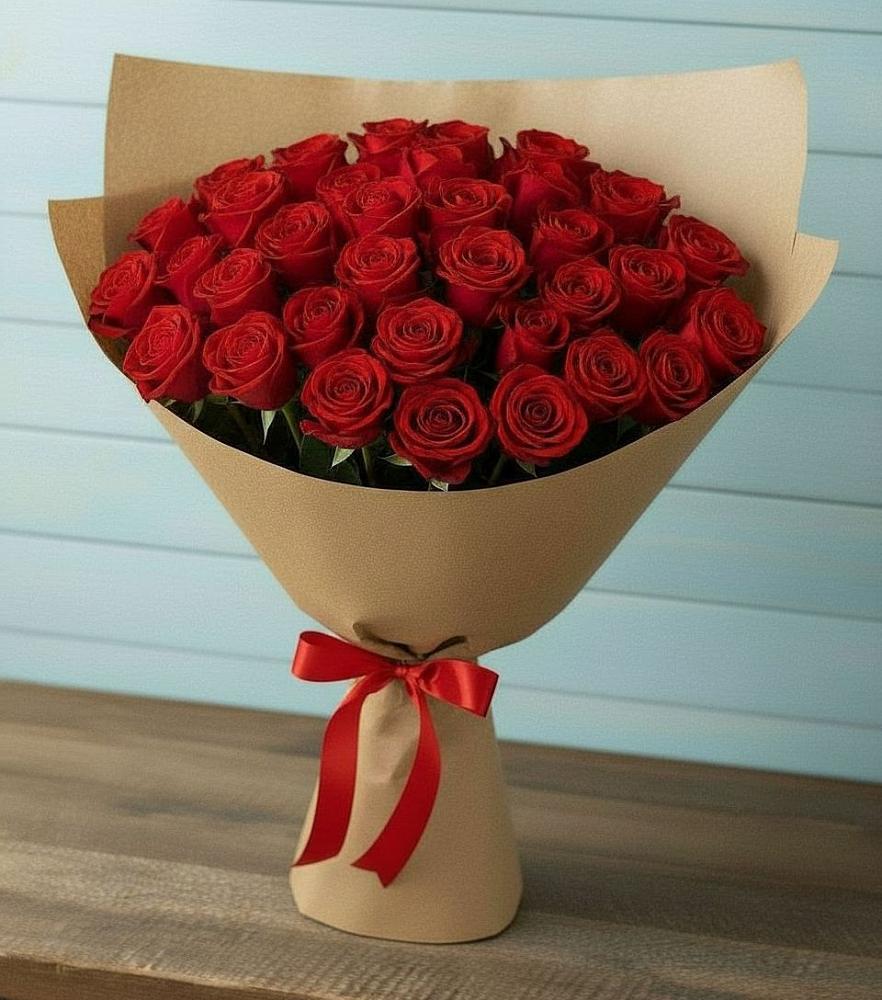 Букет Красные розы Милано в Поселок дома отдыха Успенское