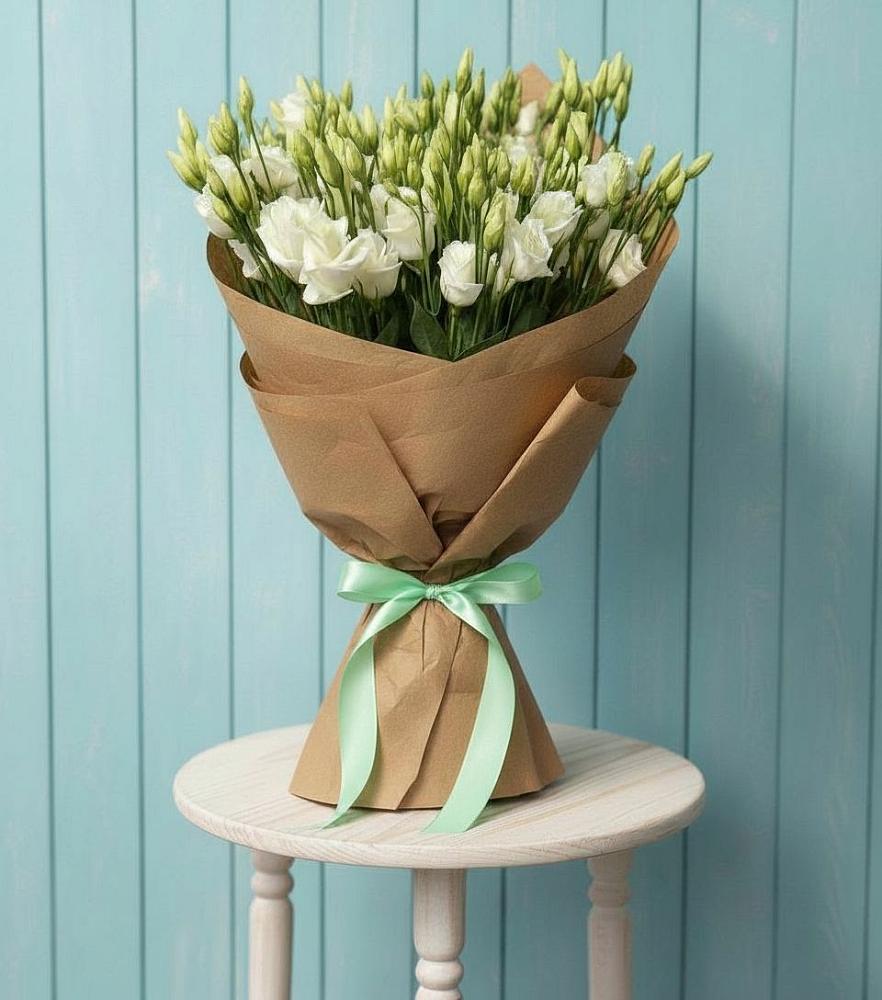 Букет цветов из: Лизиантусы в Поселок дома отдыха Успенское