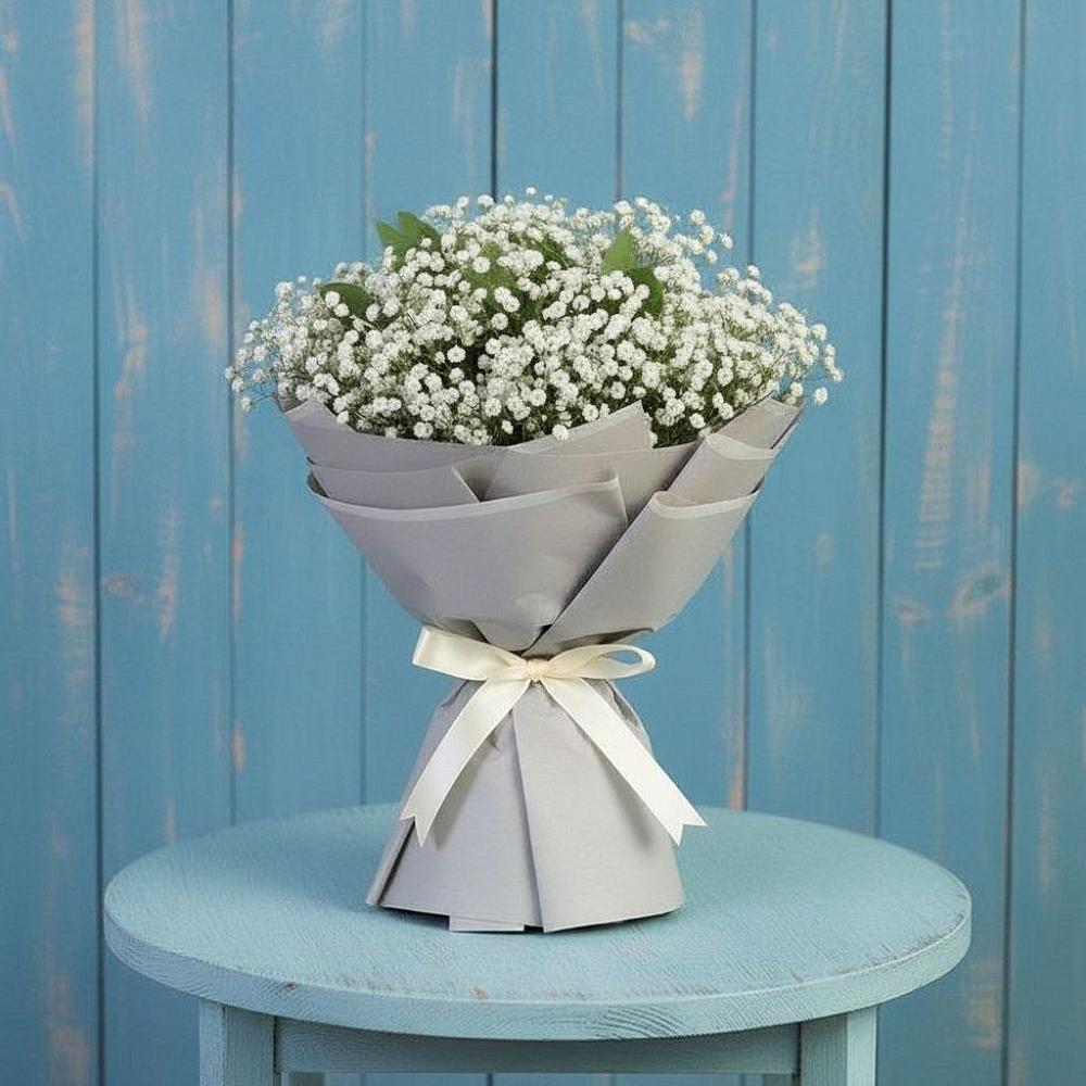 Букет цветов из: Гипсофила в Поселок дома отдыха Успенское