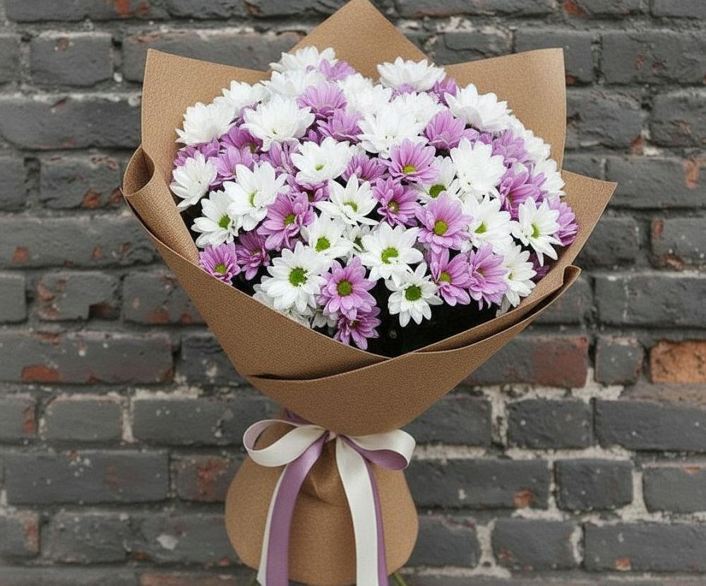 Букет цветов из: Хризантемы в Поселок дома отдыха Успенское