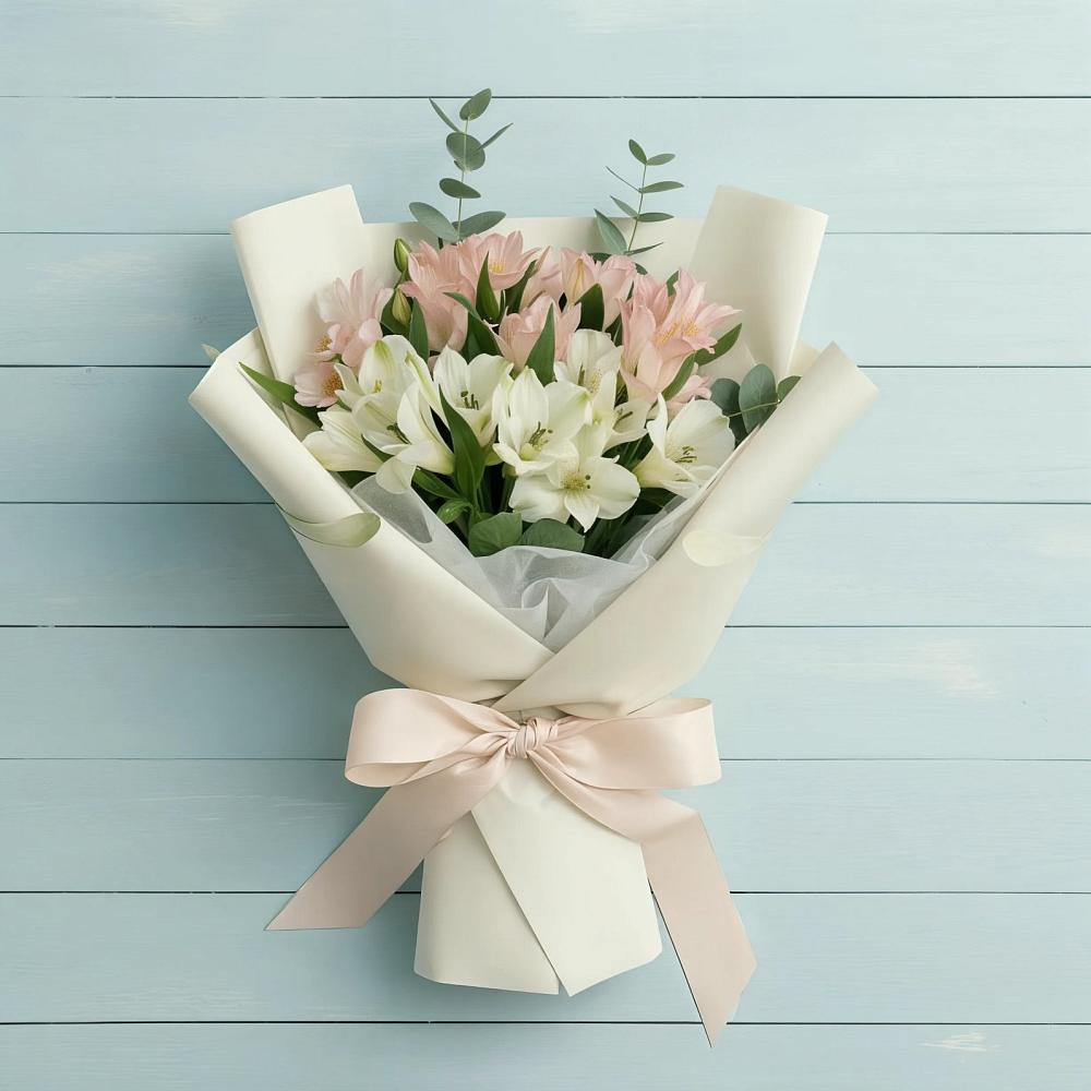 Букет цветов из: Альстромерии в Поселок дома отдыха Успенское