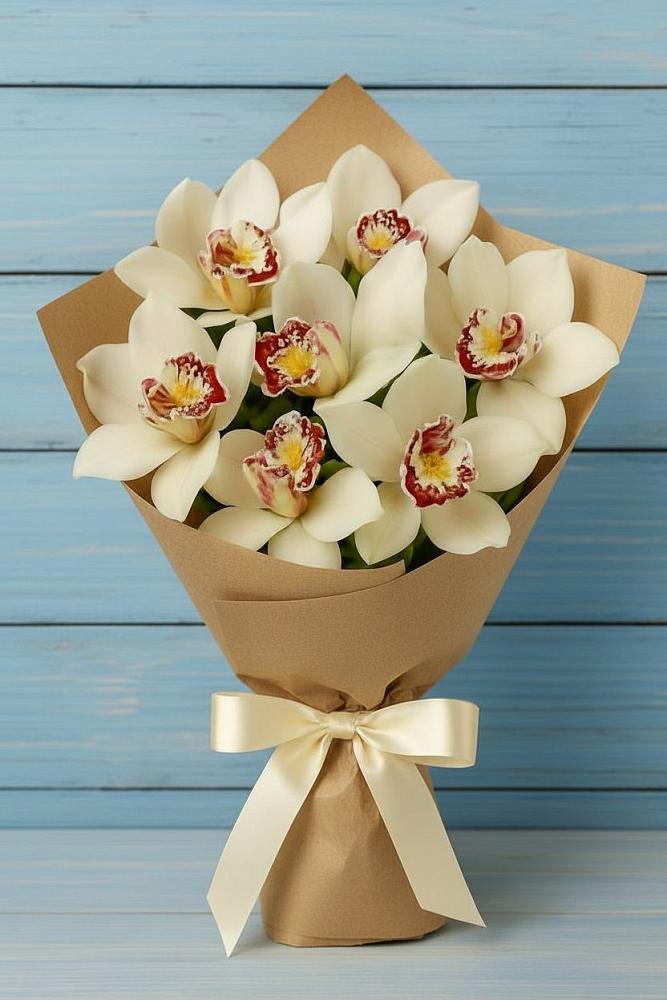 Букет цветов из: Орхидеи и Розы в Поселок дома отдыха Успенское