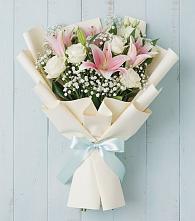 Букет цветов из:  Лилии #REPLACE_PRED# Поселок дома отдыха Успенское