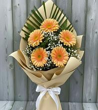 Букет цветов из:  Герберы в Поселок дома отдыха Успенское
