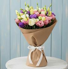 Букет цветов из:  Лизиантусы в Поселок дома отдыха Успенское